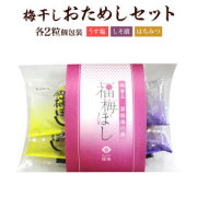 プチギフト・梅干し　個包装6粒入（うす塩味・しそ漬・はちみつ）各２粒　お土産、結婚式、粗品、挨拶、