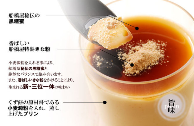 【船橋屋こよみ】 くず餅プリン 4個【冷蔵品】 プリン
