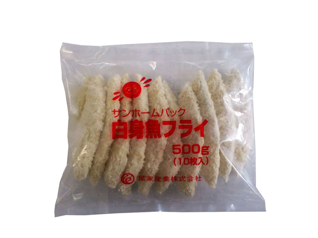白身魚フライ 笹型 60ｇ 10個入り 冷凍