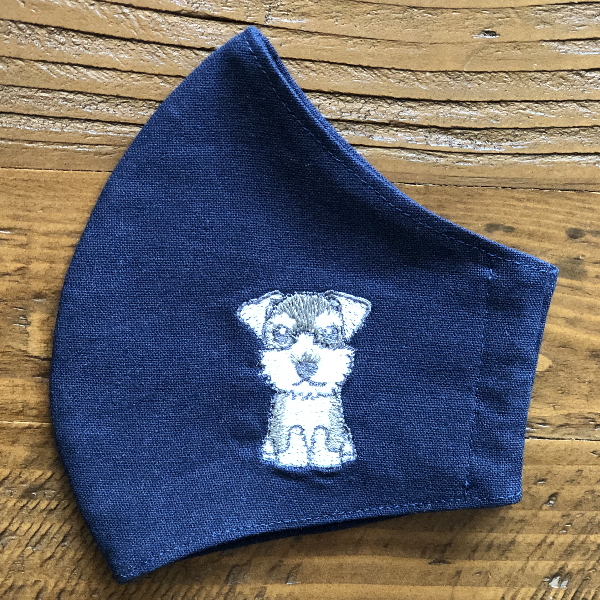 シュナウザーマスク（ネイビー）