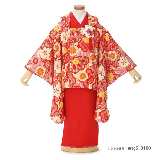 七五三着物レンタル3歳女の子のブランド：紅一点(正絹)｜きものカンパニー