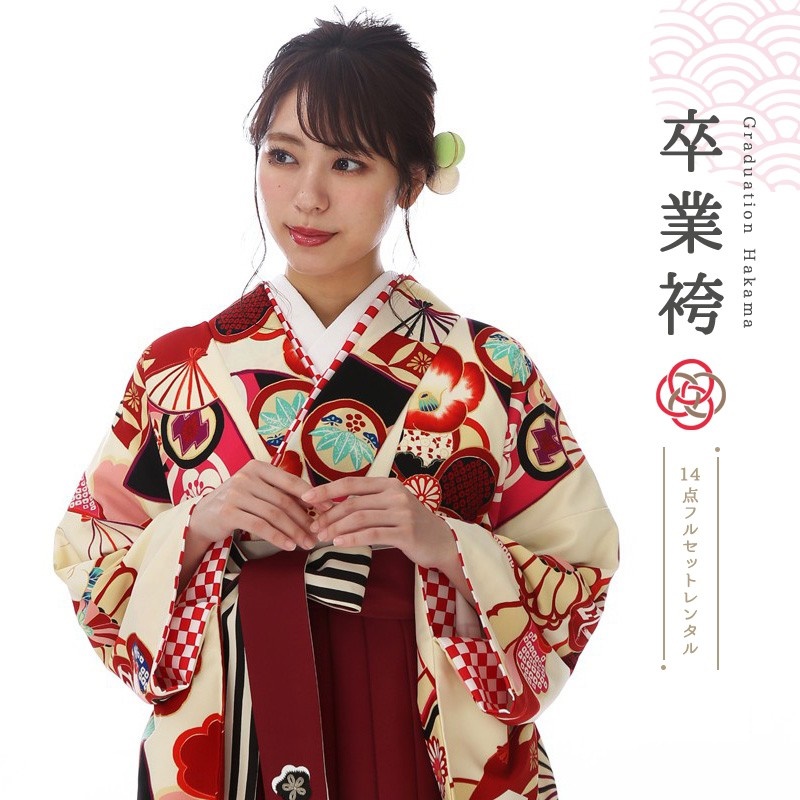 卒業式着物袴商品の画像