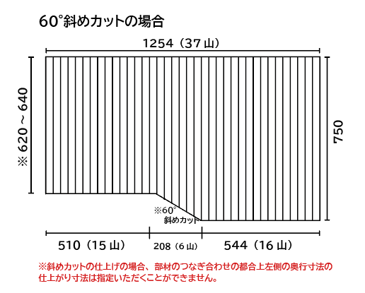 くるくる巻ける巻きふた　オーダーシャッターふた750×1254mm 段カットor斜めカットあり