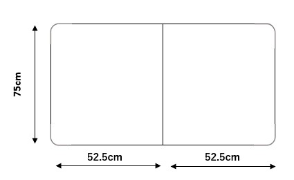 オーダーメイド　組み合わせふた　奥行75cm×間口52.5cm を2枚