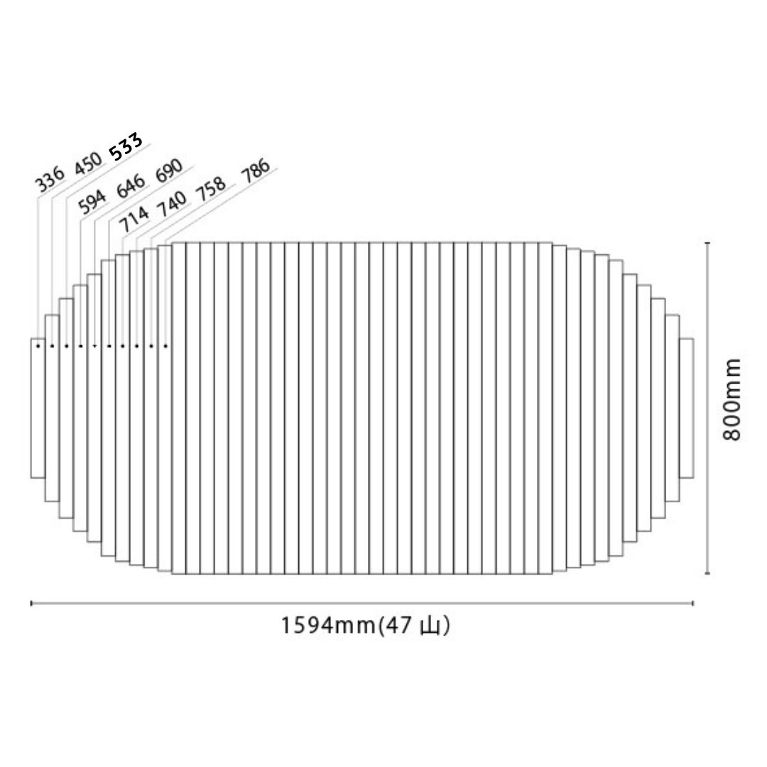 くるくる巻ける巻きふた　オーダーシャッターふた800ｘ1594mm　変形