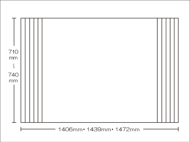 【送料無料】東プレ　お掃除カンタン！オーダーイージーウェーブ　710～740×1406・1439・1472mm