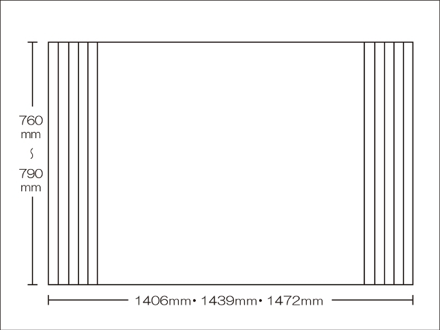 【送料無料】東プレ　お掃除カンタン！オーダーイージーウェーブ　760～790×1406・1439・1472mm