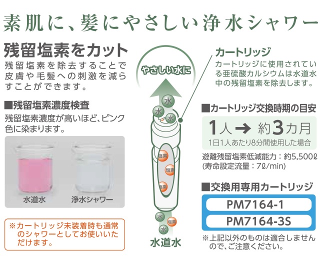 浄水シャワーヘッドホースセット PS7964-CT6A