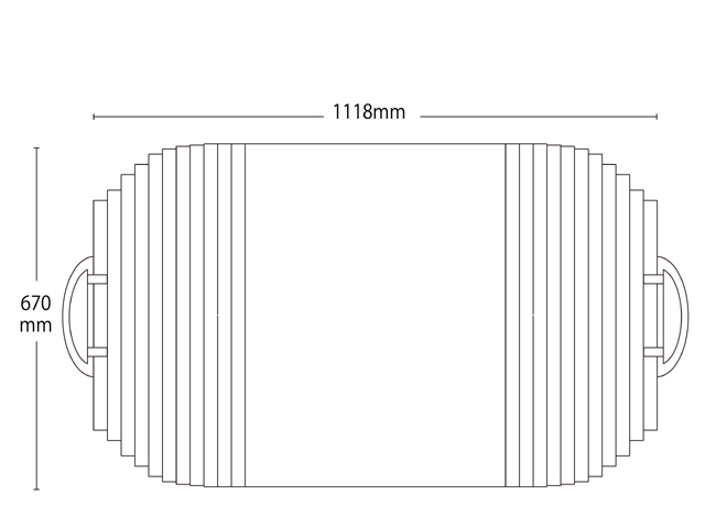 取っ手付き変形巻きふた　670ｍｍ×1118mm