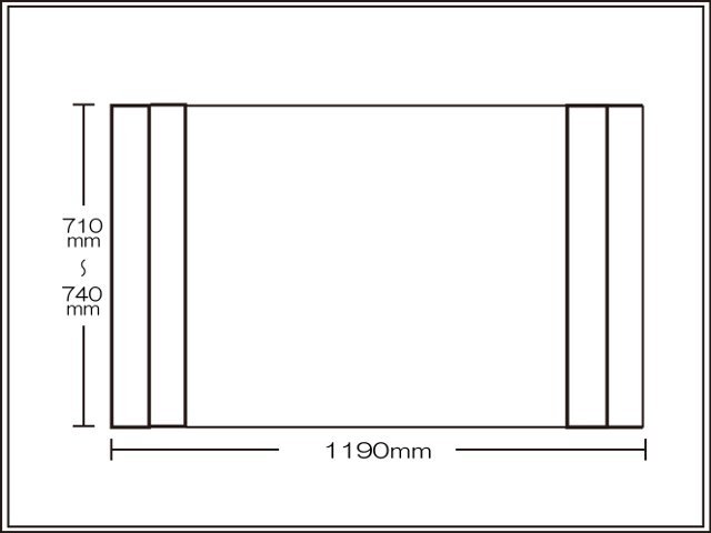 【送料無料】純銀のチカラでお手入れカンタン！オーダーＡｇ折りたたみ風呂ふた710～740×1190mm用