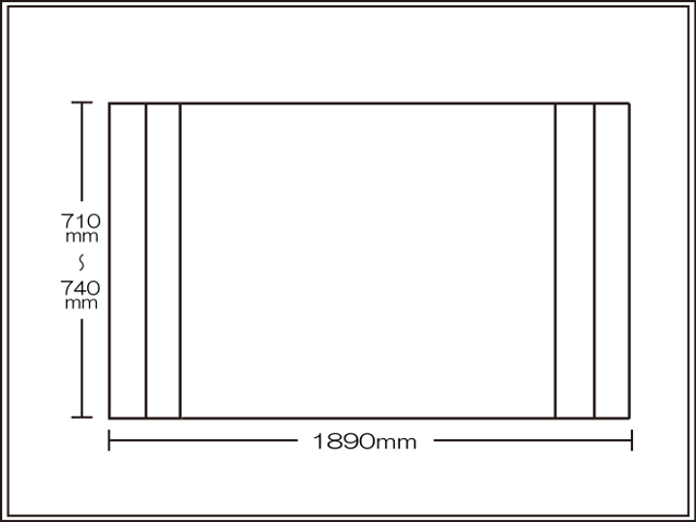 【送料無料】純銀のチカラでお手入れ簡単！オーダーＡｇ折りたたみ風呂ふた710～740×1890mm用