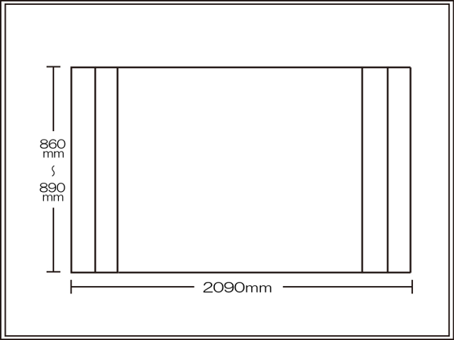 【送料無料】純銀のチカラでお手入れ簡単！オーダーＡｇ折りたたみ風呂ふた860～890×2090mm用