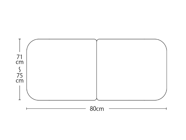 【送料無料】オーダーメイド冷めにくいneo風呂ふた　奥行71～75×間口～80cm ２枚割