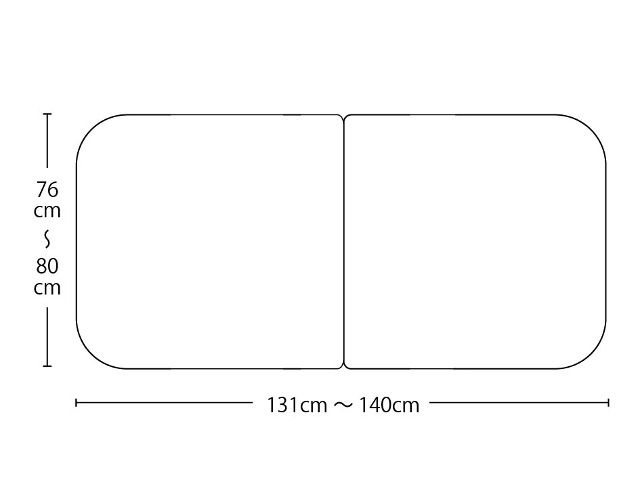 【送料無料】オーダーメイド冷めにくいneo風呂ふた　奥行76～80×間口131～140cm ２枚割