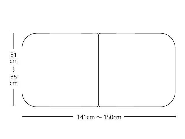 【送料無料】オーダーメイド冷めにくいneo風呂ふた　奥行81～85×間口141～150cm ２枚割