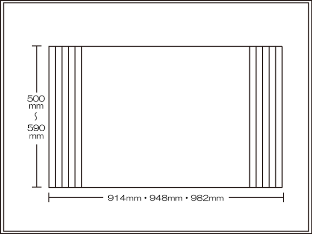 【送料無料】くるくる巻ける巻きふた　オーダーシャッターふた500～590×914・948・982mm