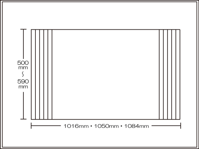 【送料無料】くるくる巻ける巻きふた　オーダーシャッターふた500～590×1016・1050・1084