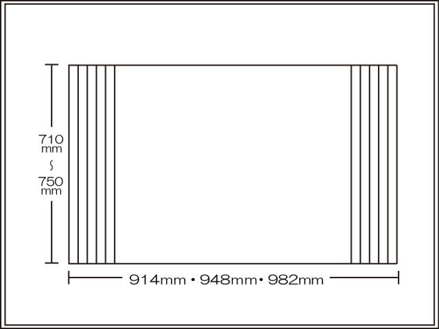 【送料無料】くるくる巻ける巻きふた　オーダーシャッターふた710～750×914・948・982mm