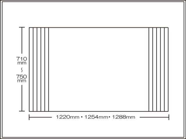 【送料無料】くるくる巻ける巻きふた　オーダーシャッターふた710～750×1220・1254・1288mm