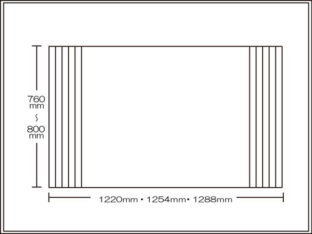 【送料無料】くるくる巻ける巻きふた　オーダーシャッターふた760～800×1220・1254・1288mm