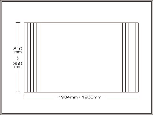 【送料無料】くるくる巻ける巻きふた　オーダーシャッターふた810～850×1934・1968mm