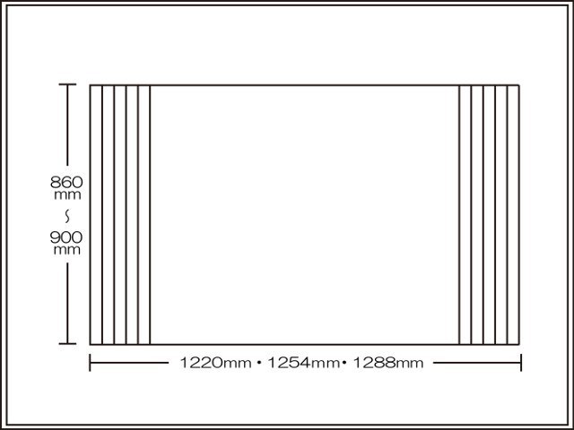 【送料無料】くるくる巻ける巻きふた　オーダーシャッターふた860～900×1220・1254・1288mm