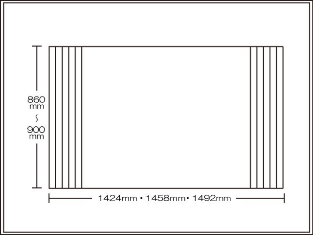 【送料無料】くるくる巻ける巻きふた　オーダーシャッターふた860～900×1424・1458・1492mm