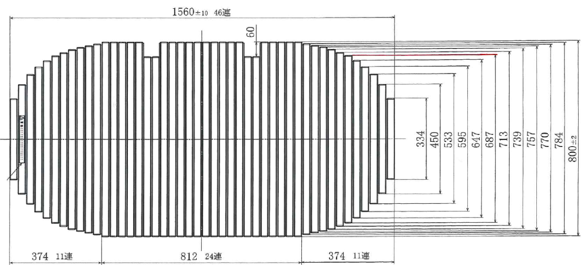 変形巻きふた　800ｍｍ×1560ｍｍ　