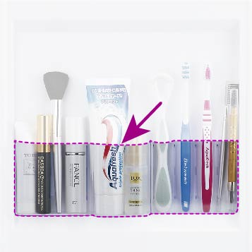 ミラーキャビネット　TW-T55T/TW-T55Ｌ用部品　歯ブラシスタンド