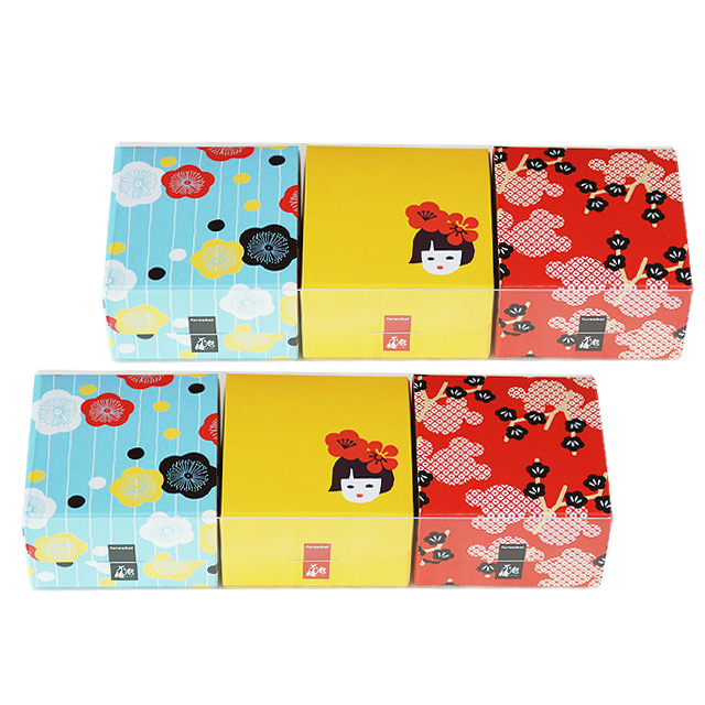 うめ小箱　６箱セット　(うす塩味梅干×２箱・白干梅干・かつお梅・天然しそ漬・こんぶ梅)