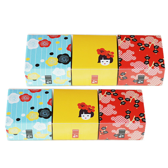うめ小箱　６箱セット　(うす塩味梅干×２箱・白干梅干・かつお梅・天然しそ漬・こんぶ梅)