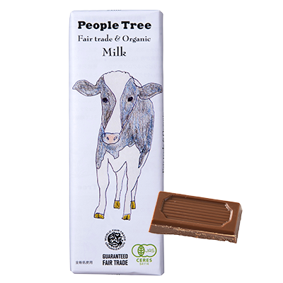 オーガニック ミルク 板チョコ【PeopleTree/フェアトレード&オーガニックチョコレート】【ゆうパケット対象商品】