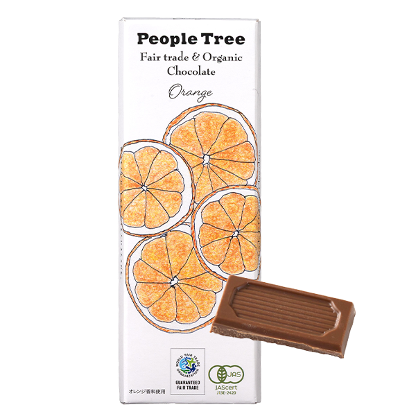 オレンジ　板チョコ【PeopleTree/フェアトレード＆オーガニックチョコレート】【ゆうパケット対象商品】