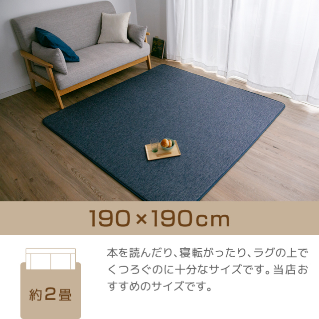 【即日発送】colorsroom 夏用ラグマット 冷感ラグ カーペット 約3畳 ラグ 冷感ラグ 厚手 3畳 おしゃれ 190×240 ひんやり 接触冷感