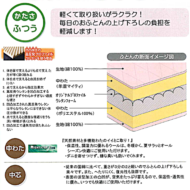 80-355>日本製 防ダニ 抗菌防臭 帝人 マイティトップIIECO