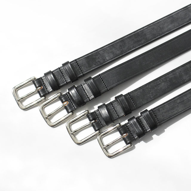 Ambrose Leathercraft / Bridle Leather Belt 3.0cm - Black