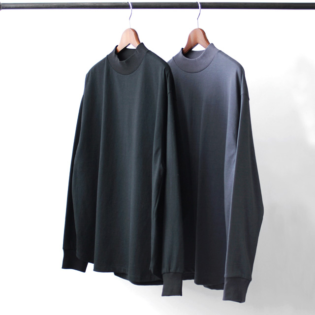alvana アルヴァナ 空紡 Openend Middle Neck Round LS Tee