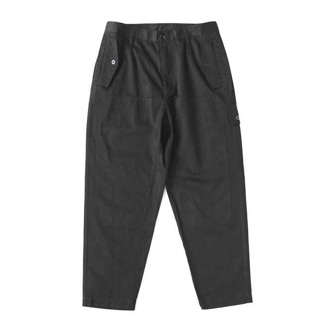 Army Twill /  Broken Twilll Double Knee Pants - Black