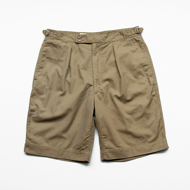 ARAN / F.L. Shorts BL2 - Organic Twill Khaki Brown