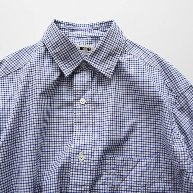 BRENA / Reg - Thomas Mason Blue Check