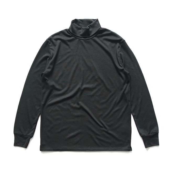 comm. arch. / Super 120's Merino High Neck PO - Blackout