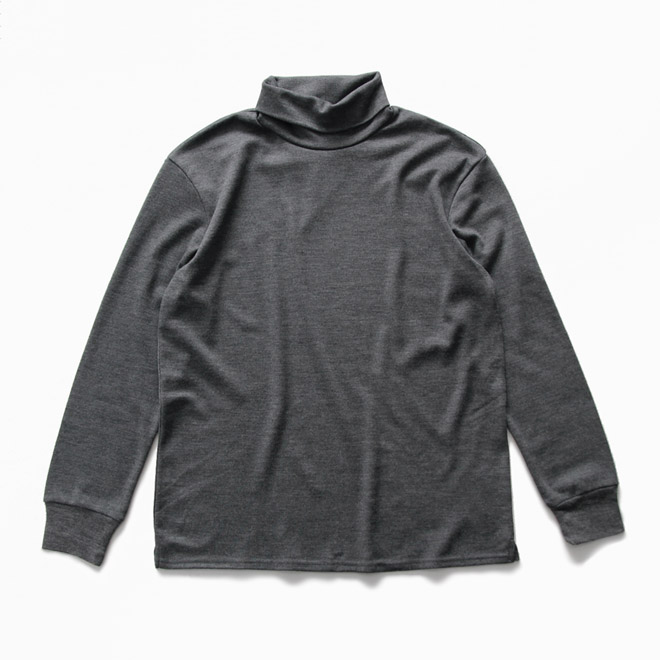 comm. arch. / Super 120's Merino High Neck PO - Dk.Clouds