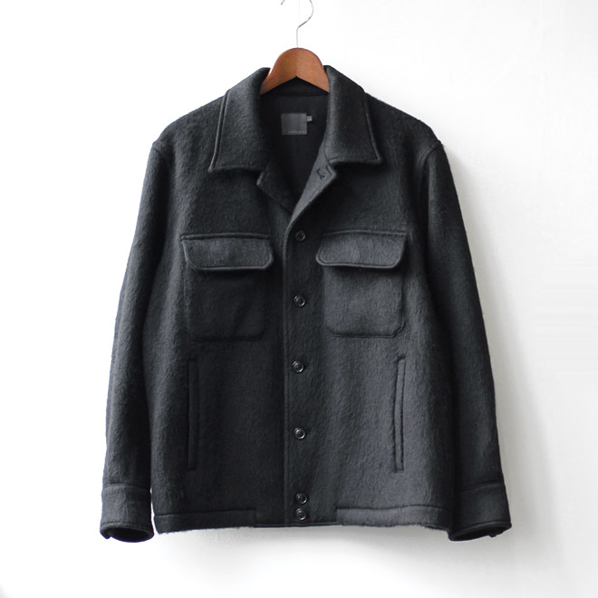 comm. arch. / Angora Shaggy Shirt Jacket - Blackout