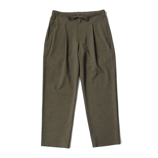 comm. arch. /  Poly Ramie Tropical Wool Pants -  Burnt Brown Mix