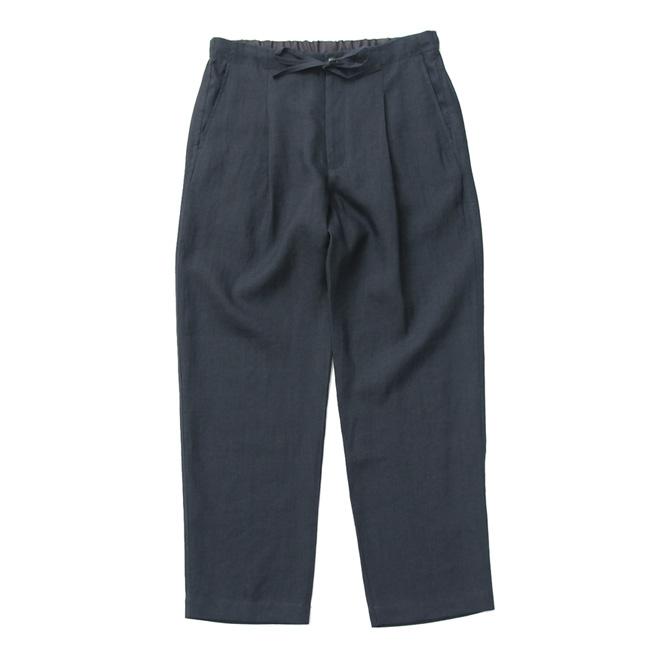 comm. arch. / Linen Easy Trouser - Blue Hole