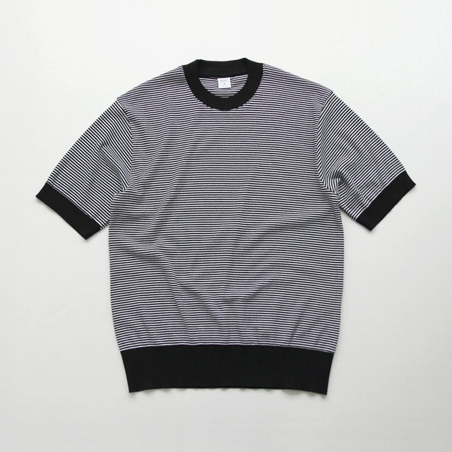 GICIPI / "Aragosta" Crew Neck Short Slv.Tee - Black Border