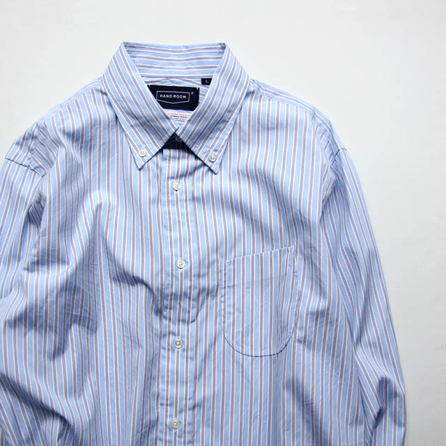 HAND ROOM / B.D. Shirt - Thomas Mason Broad Stripe A