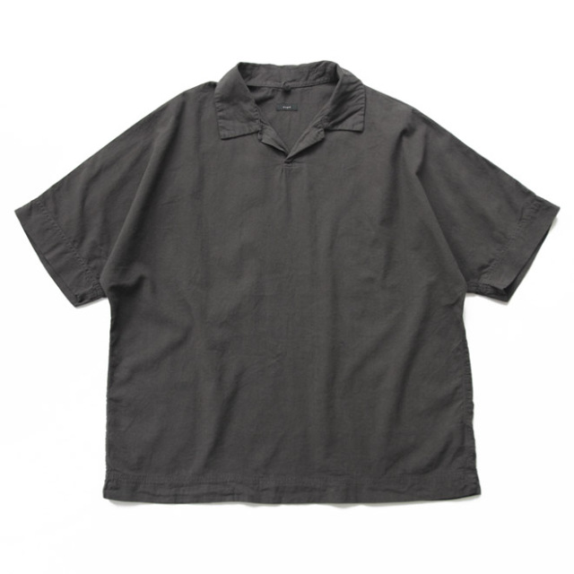 alvana / Uneven Skipper SS Shirts - Black