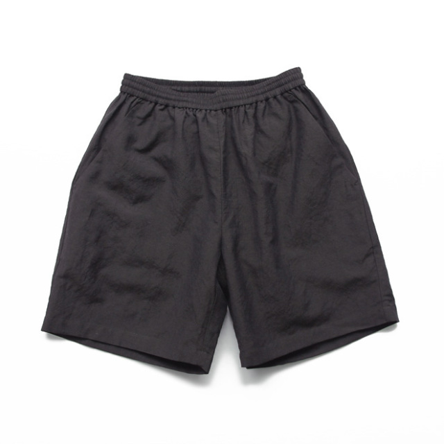 alvana / Wool Linen Milling Training Shorts - Brown