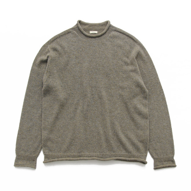 alvana / Wool Washi Rollneck Knit - Mix Gray